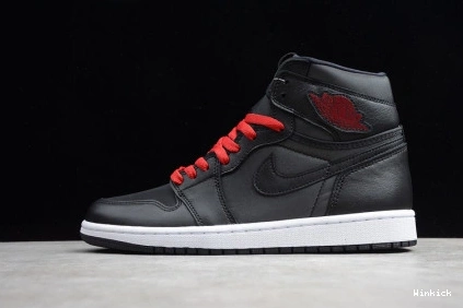 HIGH - RED BLACK SATIN GYM JORDAN RETRO 1 555088-060 1210